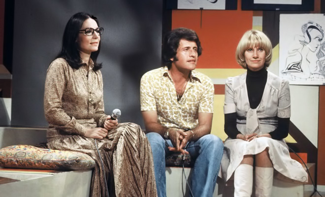 Nana Mouskouri și Joe Dassin la emisiunea TV Danielle Gilbert în anii ’70