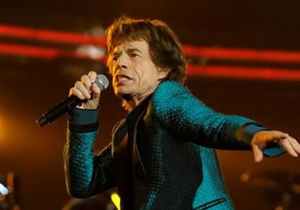 Mick Jagger la ediția a 53-a a Premiilor Grammy în Los Angeles, 13 februarie 2011