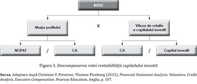 Figura 3. Descompunerea ratei rentabilității capitalului investit