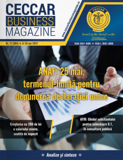 CECCAR Business Magazine, nr. 17 / 4-10 mai 2022