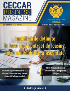 CECCAR Business Magazine, nr. 18 / 11-17 mai 2022