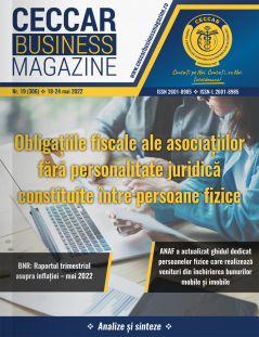 CECCAR Business Magazine, nr. 19 / 18-24 mai 2022