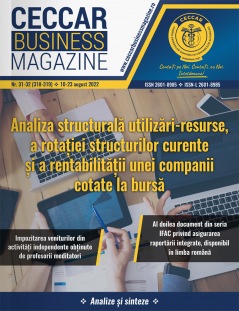 CECCAR Business Magazine, nr. 31-32 / 10-23 aug. 2022