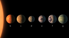 Descoperire NASA: Șapte exoplanete de mărimea Terrei într-un singur sistem solar