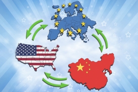 Eurostat: O treime din comerţul UE se realizează cu Statele Unite şi China