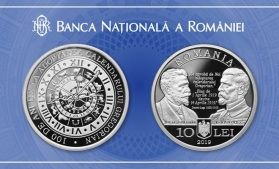 BNR a lansat o monedă de argint cu tema 100 de ani de la adoptarea calendarului gregorian de către România