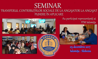 CECCAR Ialomița: Seminar pe tema transferului contribuțiilor sociale de la angajator la angajat