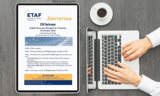 ETAF organizează conferința Recuperare stabilă prin impozitare echitabilă
