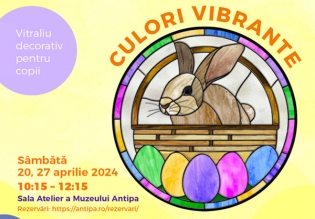 Muzeul Antipa | Atelier special de pictură pe sticlă – „Culori vibrante! Vitraliu decorativ pentru copii”