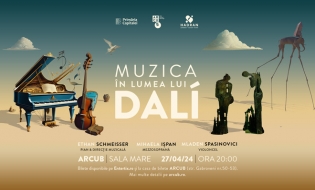 Sâmbătă 27 aprilie, de la ora 20:00 – concertul-eveniment „Muzica în lumea lui Dalí”, la ARCUB-Hanul Gabroveni