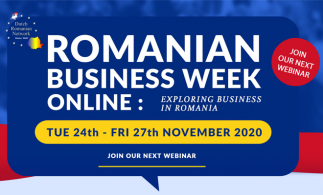 24-27 noiembrie 2020: Romanian Business Week: Exploring doing business in Romania