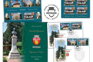 Romfilatelia: Emisiune de mărci poştale dedicată oraşului Botoşani