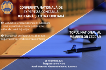 Conferința națională de expertiză contabilă judiciară și extrajudiciară și Topul național al membrilor CECCAR