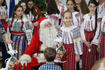 Crăciun în costum tradițional, la Buzău