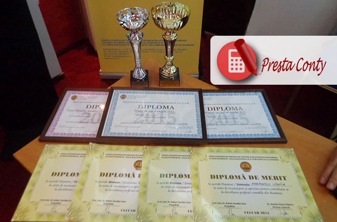 Presta Conty – Premiul special al anului 2015 în Topul local al celor mai bune societăți membre CECCAR, filiala Botoșani