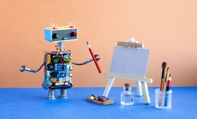 Un robot care pictează folosindu-se de inteligenţă artificială va avea o expoziţie la muzeu