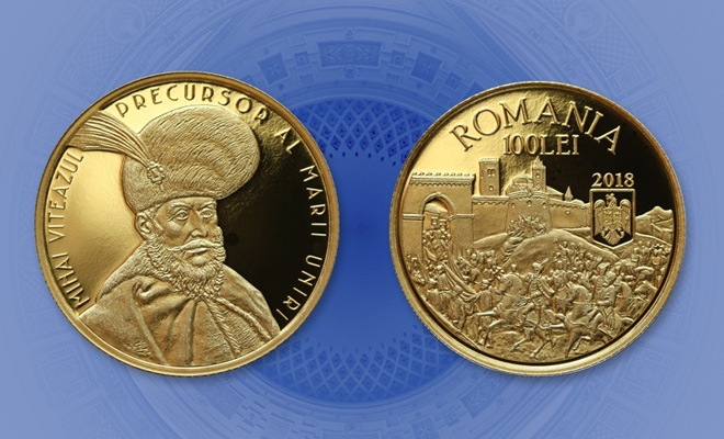 Emisiune numismatică cu tema Mihai Viteazul, precursor al Marii Uniri