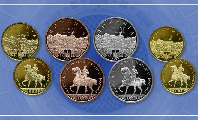 BNR: Emisiune numismatică dedicată împlinirii a 140 de ani de la unirea Dobrogei cu România.