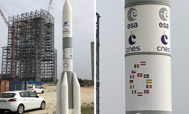 Drapelul României pe noua rachetă Ariane 6