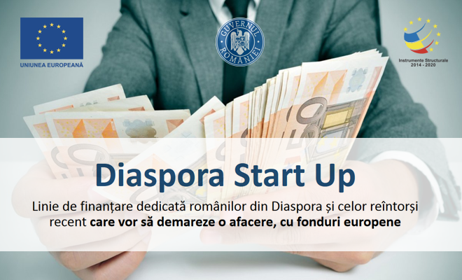 30 milioane euro pentru Programul „Diaspora Start-up”