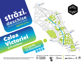 „Străzi deschise – București, Promenadă urbană” revine din 12 aprilie pe Calea Victoriei și în cartiere