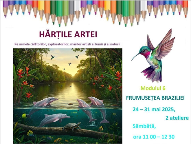 Hărțile Artei pentru copii – Modulul „MAI: Frumusețea Braziliei”