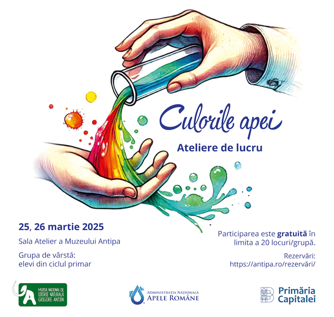 Culorile Apei - un eveniment special la Muzeul Național de Istorie Naturală „Grigore Antipa”