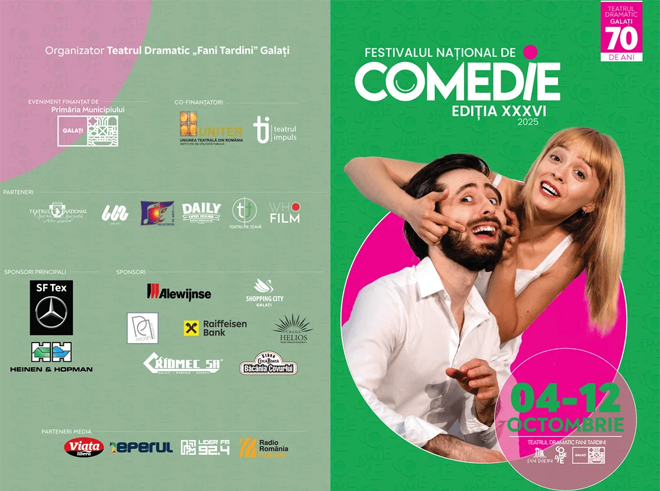 Galați, octombrie 2025: epicentru al comediei teatrale românești