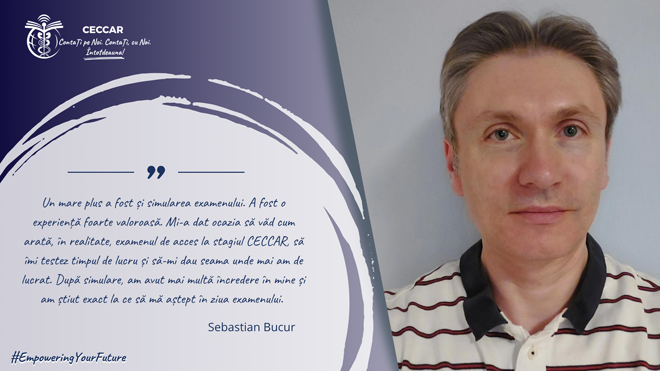 „Examenul este o provocare, dar și o experiență frumoasă. Mie mi-a aratat că pot mai mult decât credeam. Și daca am reușit eu, sigur puteți și voi!”