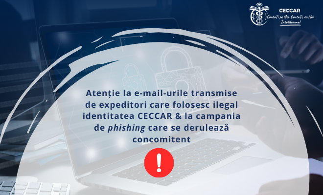 CECCAR atrage atenția asupra e-mail-urilor false transmise în numele organismului profesional
