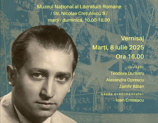 MNLR | Expoziția „Dimensiunea Sebastian”, până la 30 august