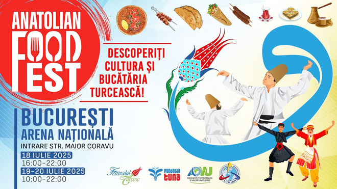 „Anatolian Food Fest”, în perioada 18-20 iulie, în București, la Arena Națională