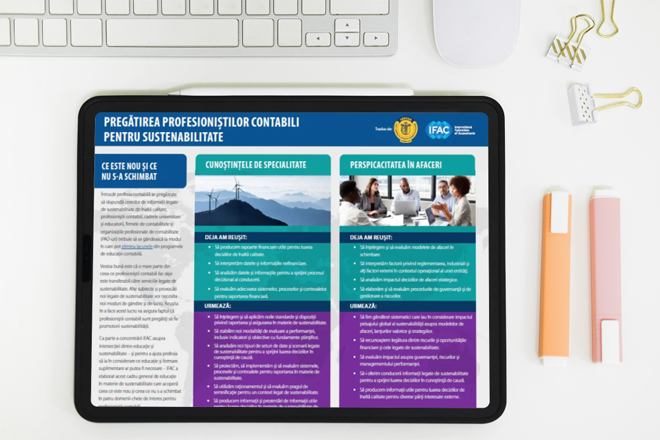 Pregătirea profesioniștilor contabili pentru sustenabilitate