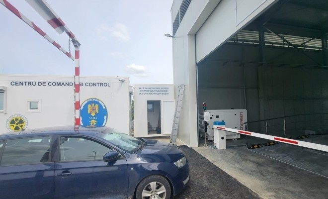Sistem pentru scanarea cu raze X a autovehiculelor de mici dimensiuni, pus în funcțiune la Biroul Vamal de Frontieră Halmeu