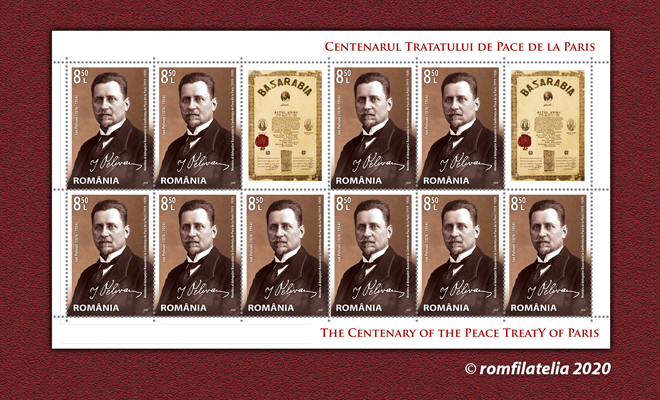 O nouă emisiune de mărci poştale – „Tratatele de Pace de la Paris, 1919-1920”