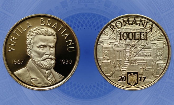 Monedă numismatică din aur: 150 de ani de la naşterea lui Vintilă I.C. Brătianu