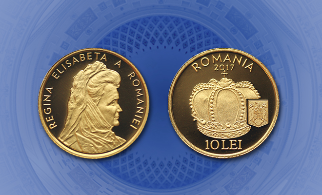 Emisiune numismatică cu tema Istoria aurului – Coroana reginei Elisabeta a României