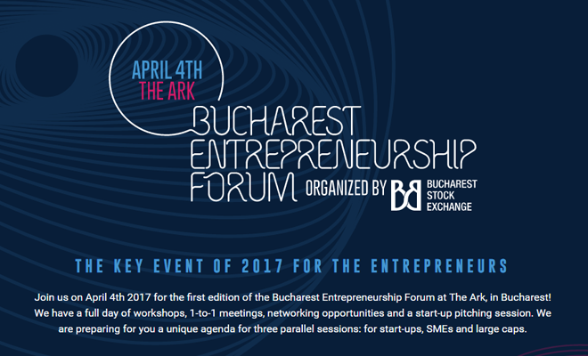 BVB lansează prima ediție a Bucharest Entrepreneurship Forum la 4 aprilie