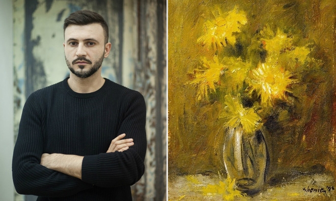 Lucrarea Flori de Adrian Ghenie, vândută cu 22.000 euro la o licitație a casei Goldart