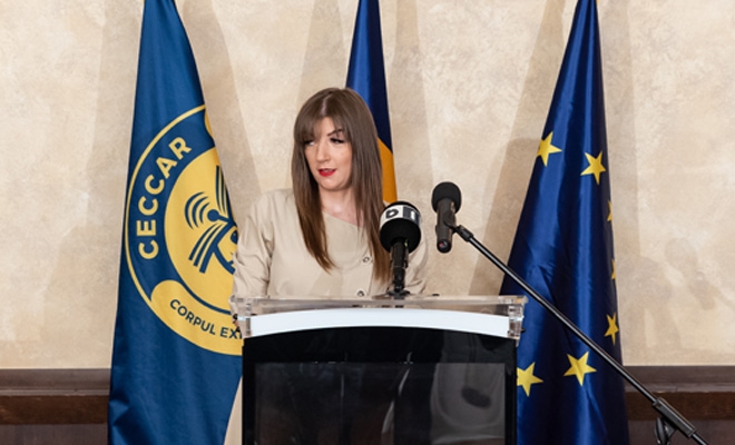 Mesajul Ministerului Afacerilor Interne, prezentat de Sorina Coșbuc, consilier al ministrului afacerilor interne